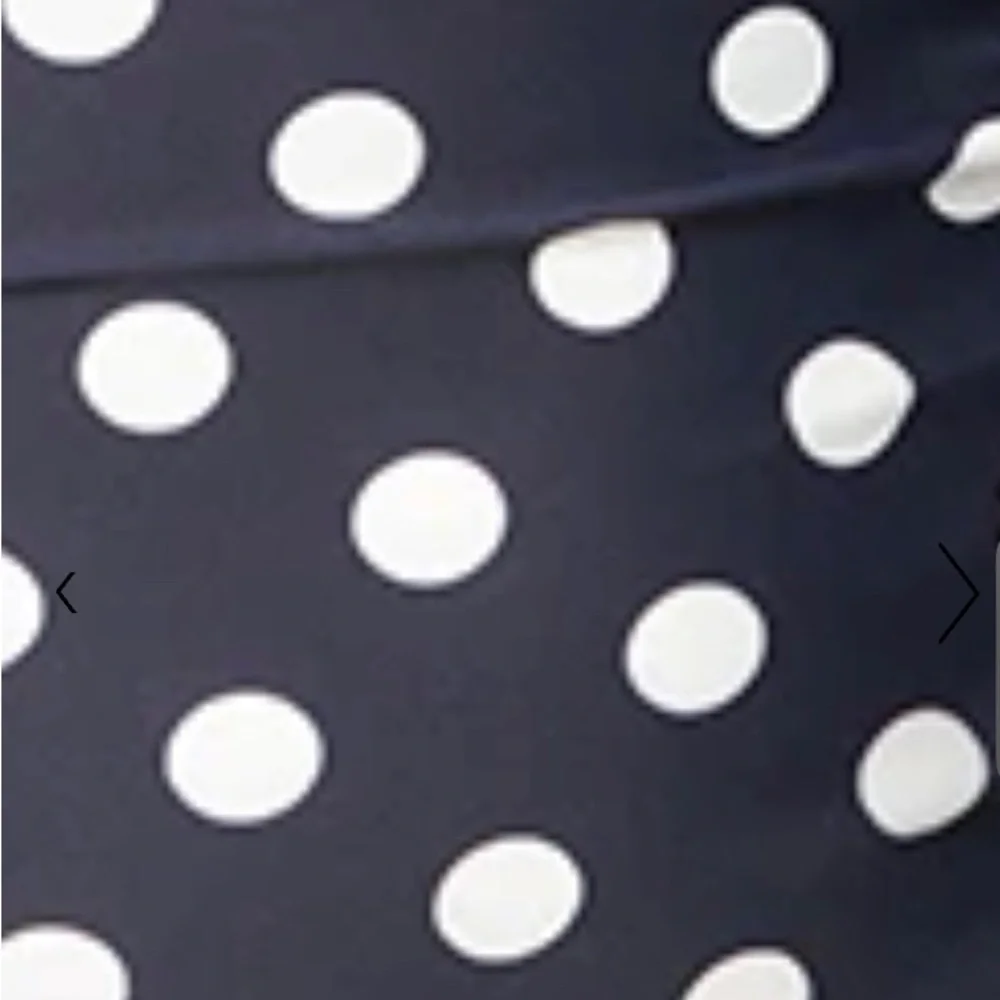 Unique Vintage NWT Navy & White Polka Dot‎ Corinne Halter Sheath Swimsuit
